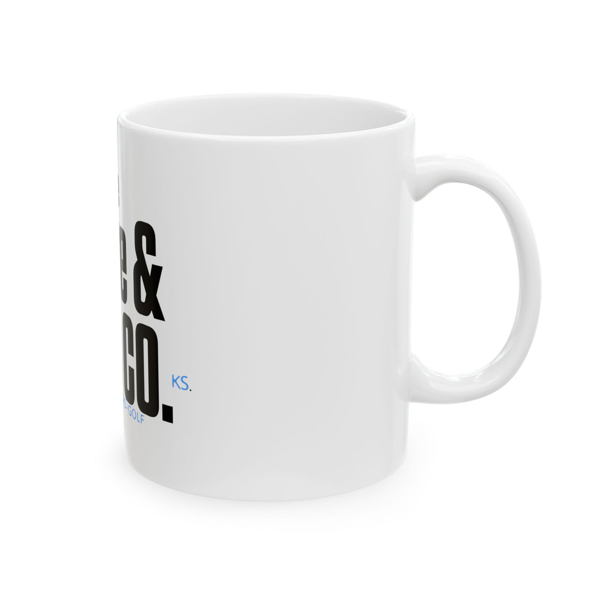 Ceramic Mug — The Carve & Club Co. Ski Snowboard Golf Logo Coffee Cup (11oz/15oz)