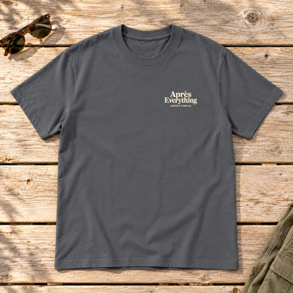 Meet You After Tee — front view flat lay on wood tabletop