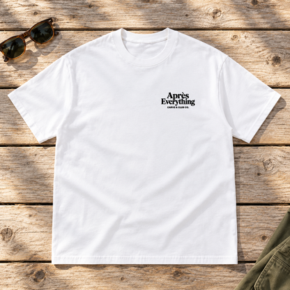 Meet You After Tee — front view flat lay on wood tabletop