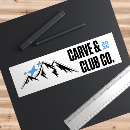 Carve & Club Co. 2025 Mountain Ski Bumper Sticker