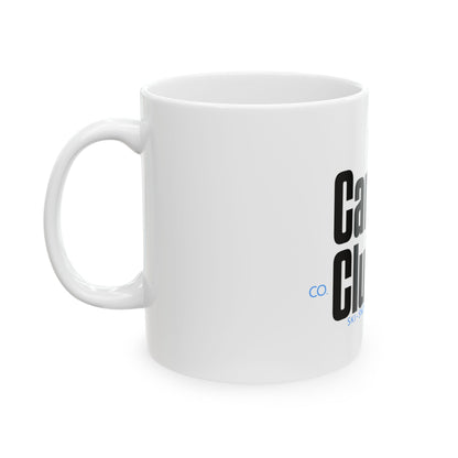 Ceramic Mug — The Carve & Club Co. Ski Snowboard Golf Logo Coffee Cup (11oz/15oz)