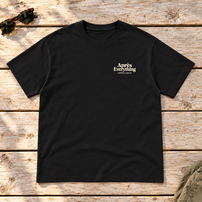 Meet You After Tee — front view flat lay on wood tabletop