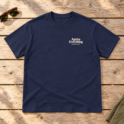 Meet You After Tee — front view flat lay on wood tabletop