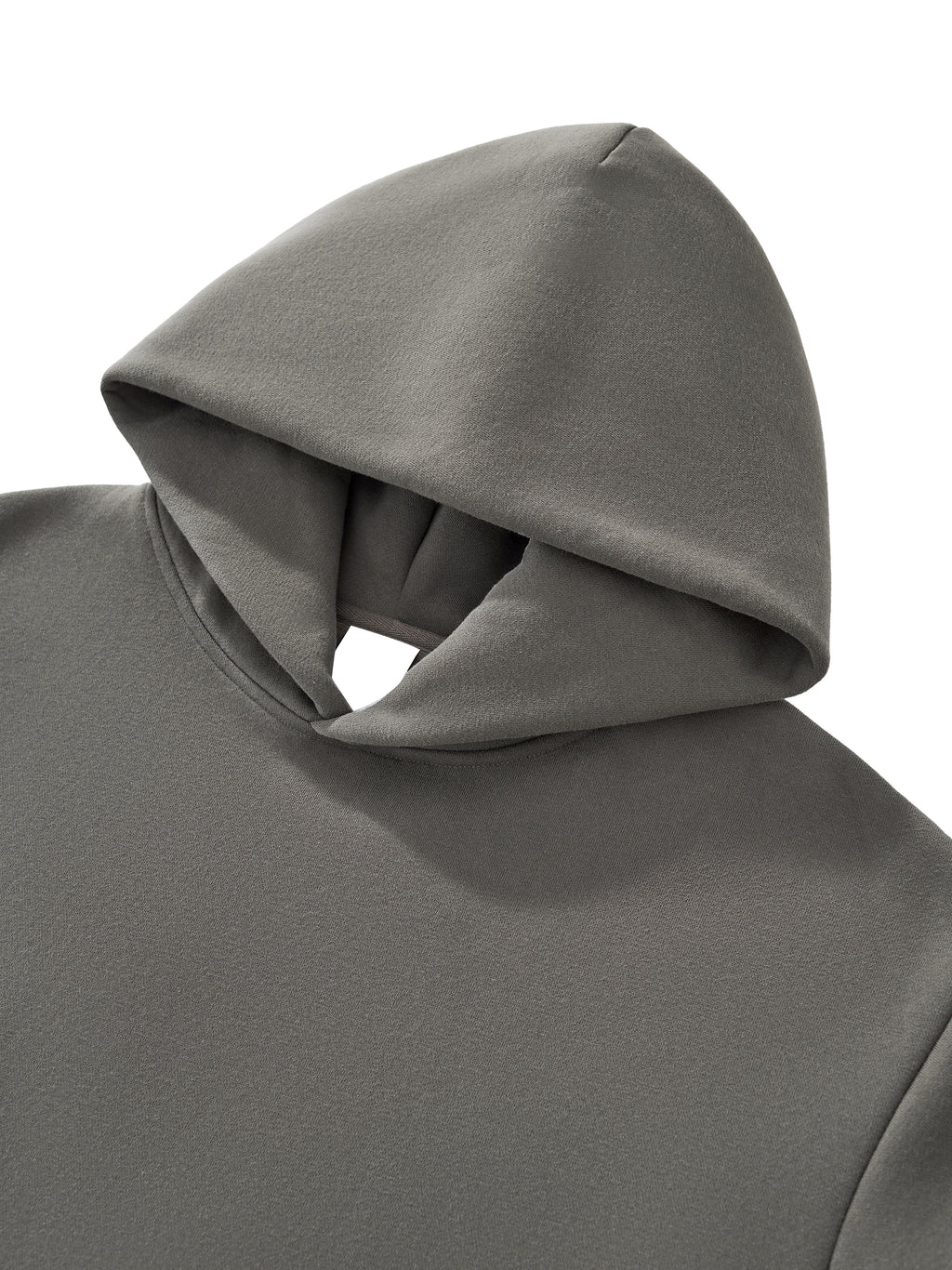 All-Season Fleeced Boxy Hoodie