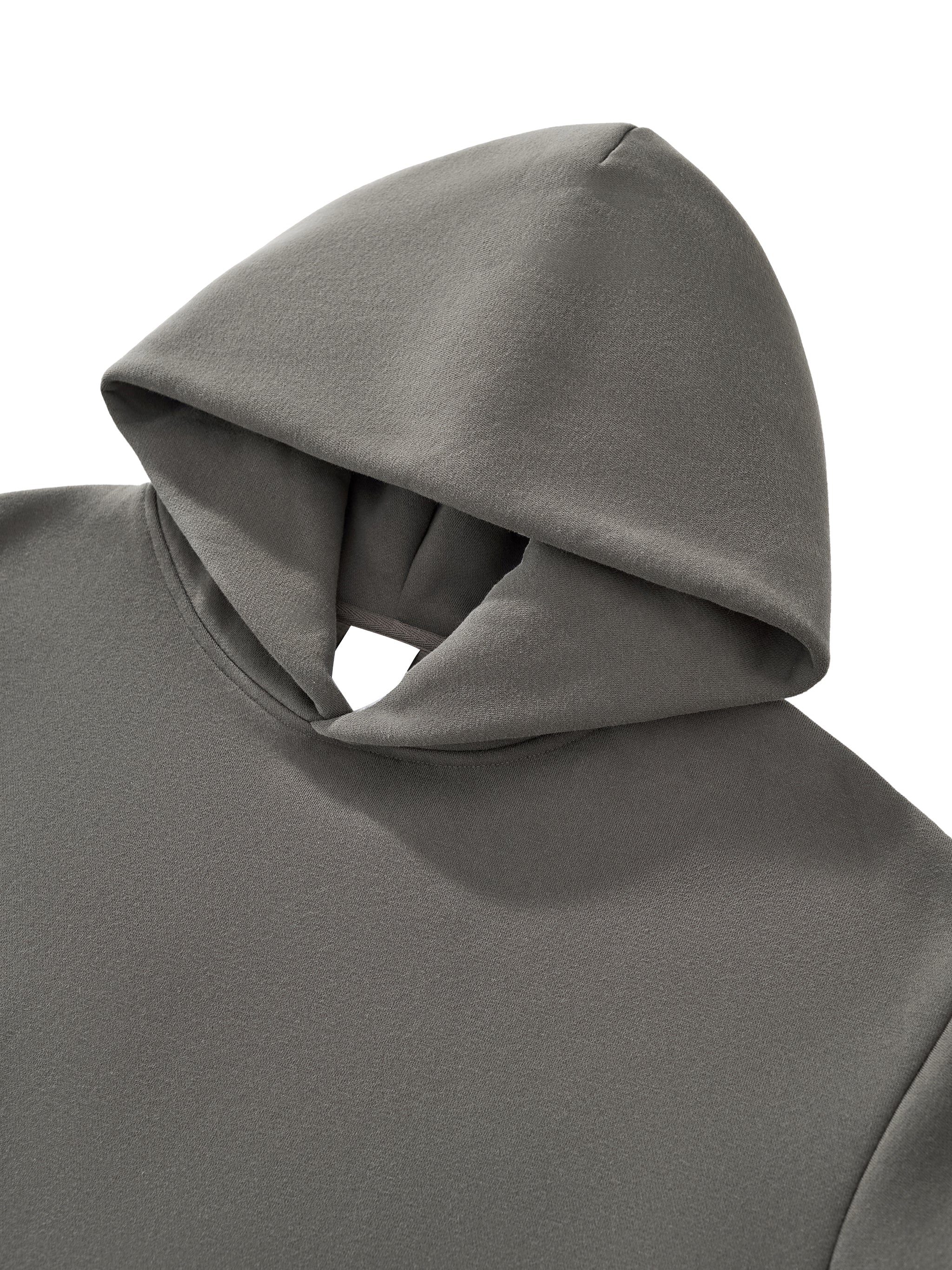 All-Season Fleeced Boxy Hoodie